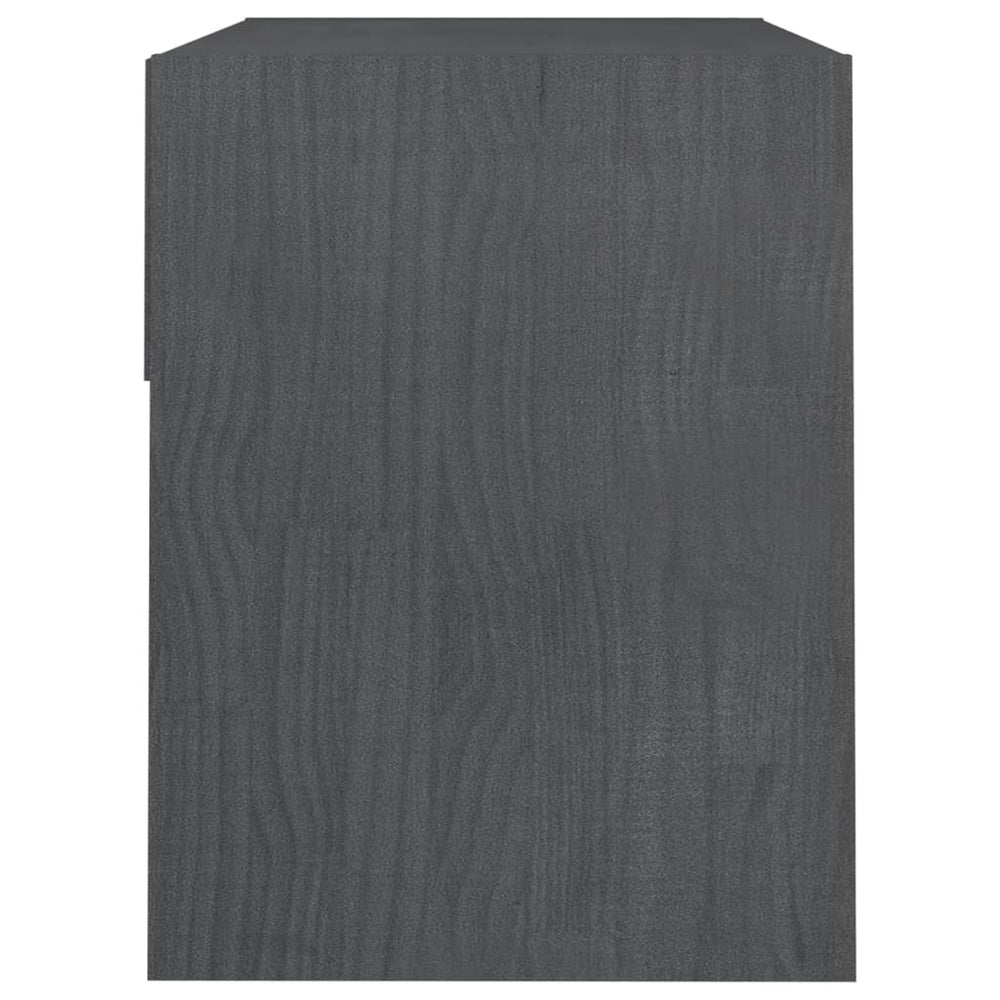 Nachtkastjes 2 st 40x31x40 cm massief grenenhout grijs MeubelReus