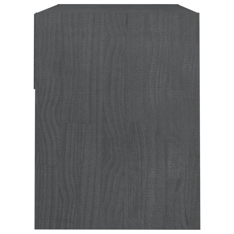 Nachtkastjes 2 st 40x31x40 cm massief grenenhout grijs MeubelReus