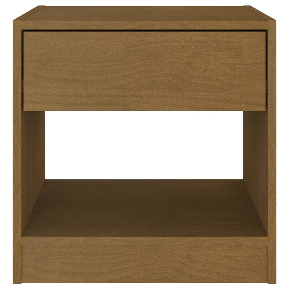 Nachtkastjes 2 st 40x31x40 cm massief grenenhout honingbruin MeubelReus