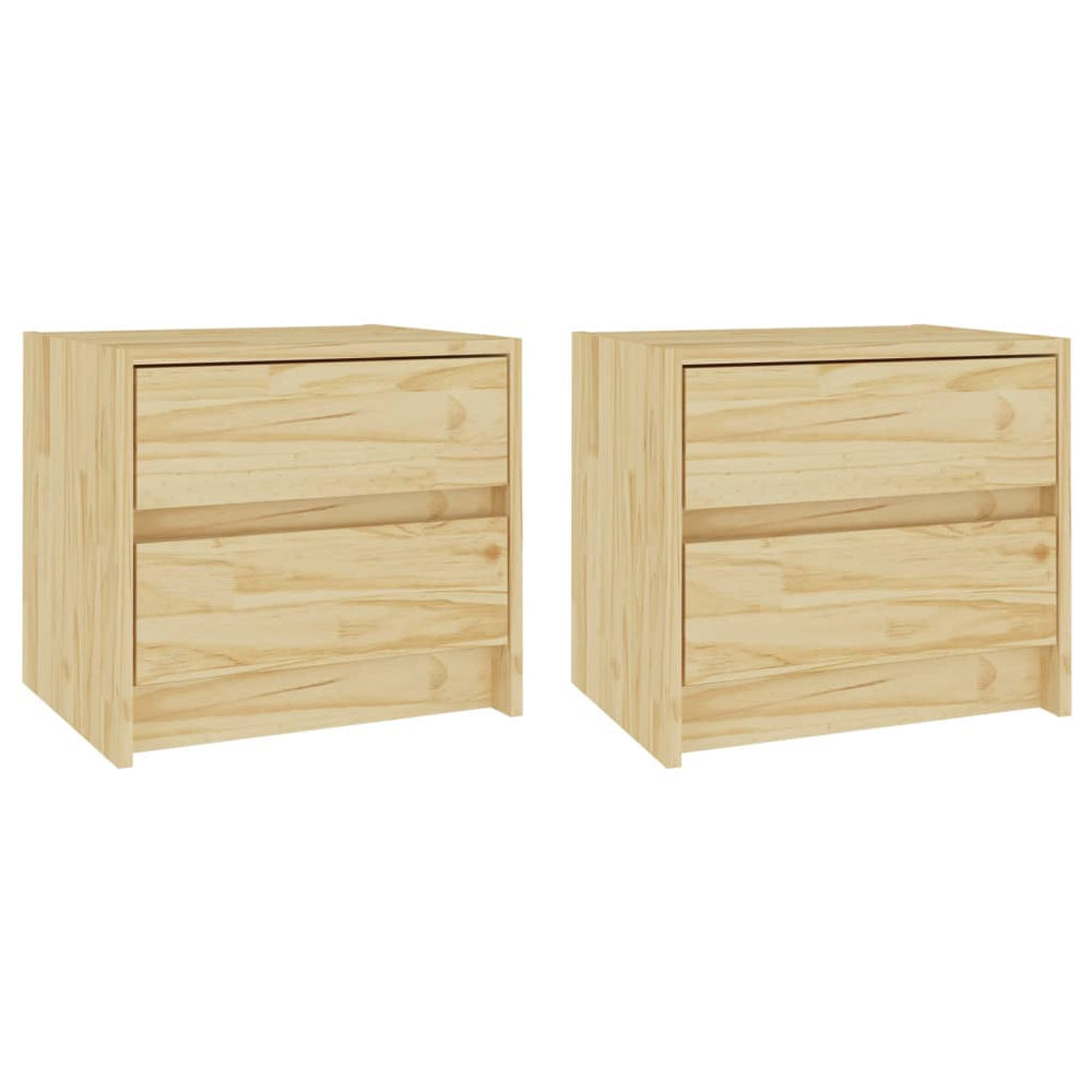 Nachtkastjes 2 st 40x30,5x35,5 cm massief grenenhout MeubelReus