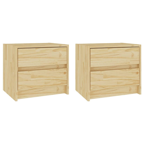 Nachtkastjes 2 st 40x30,5x35,5 cm massief grenenhout MeubelReus