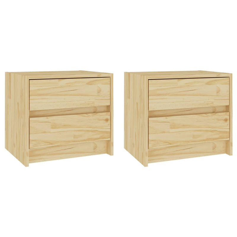 Nachtkastjes 2 st 40x30,5x35,5 cm massief grenenhout MeubelReus