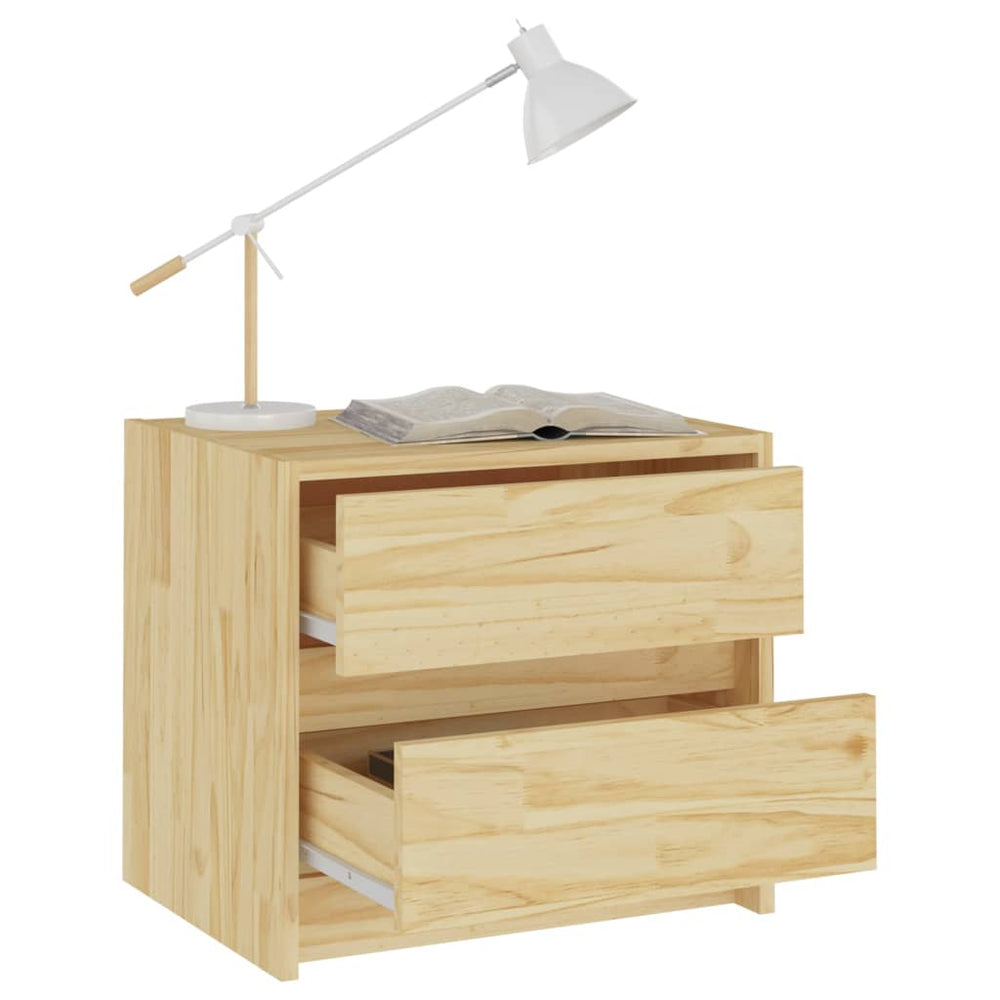 Nachtkastjes 2 st 40x30,5x35,5 cm massief grenenhout MeubelReus