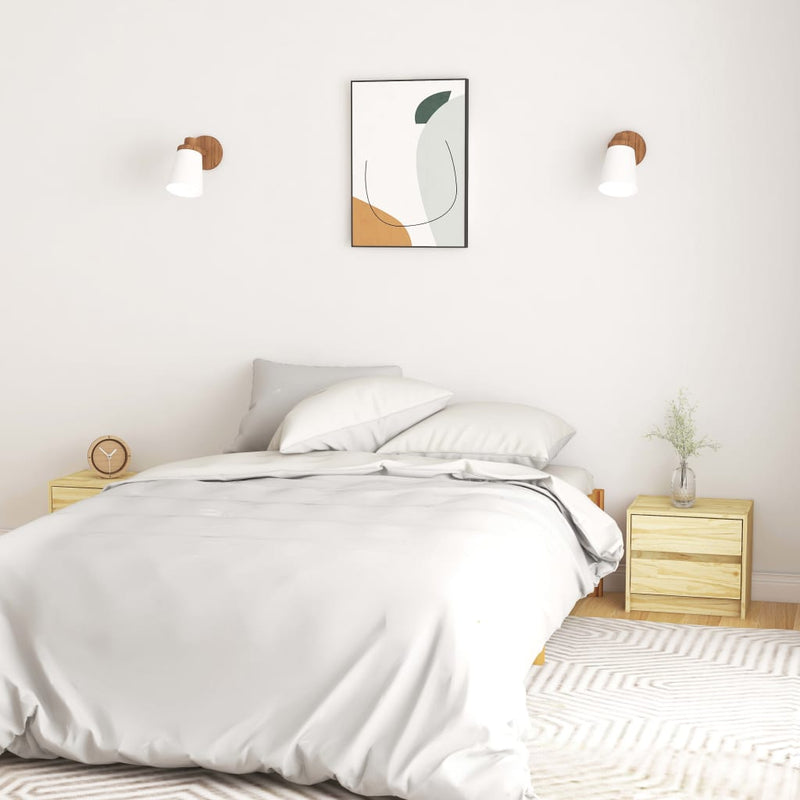 Nachtkastjes 2 st 40x30,5x35,5 cm massief grenenhout MeubelReus