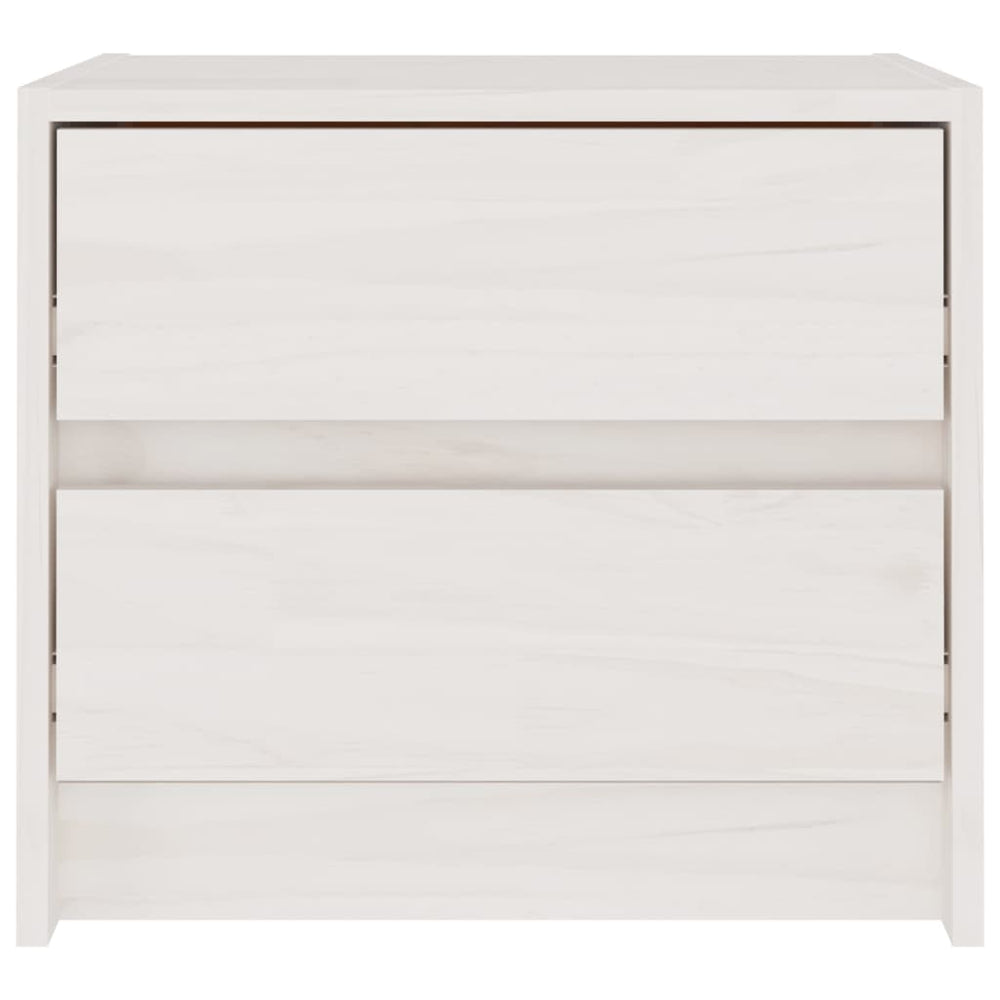 Nachtkastjes 2 st 40x30,5x35,5 cm massief grenenhout wit MeubelReus