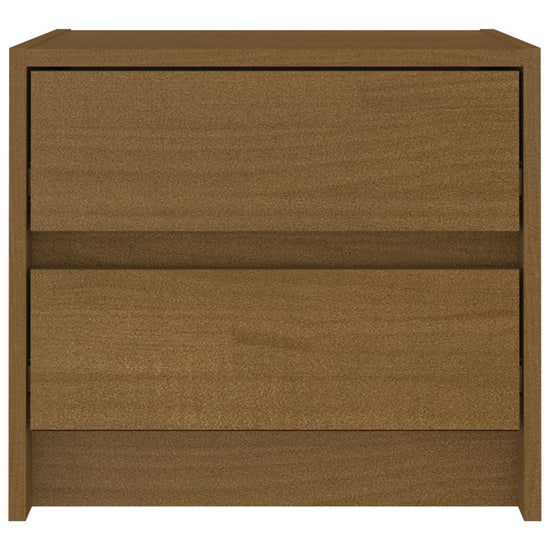 Nachtkastje 40x30,5x35,5 cm massief grenenhout honingbruin MeubelReus