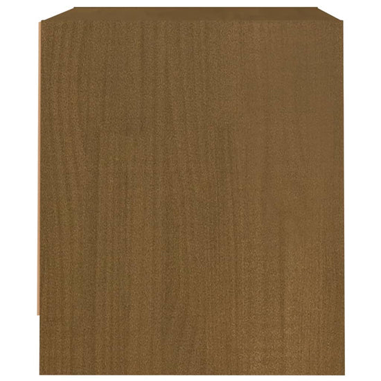 Nachtkastje 40x30,5x35,5 cm massief grenenhout honingbruin MeubelReus