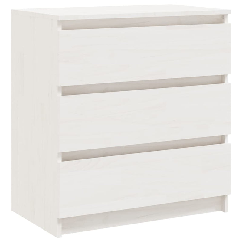 Nachtkastje 60x36x64 cm massief grenenhout wit MeubelReus