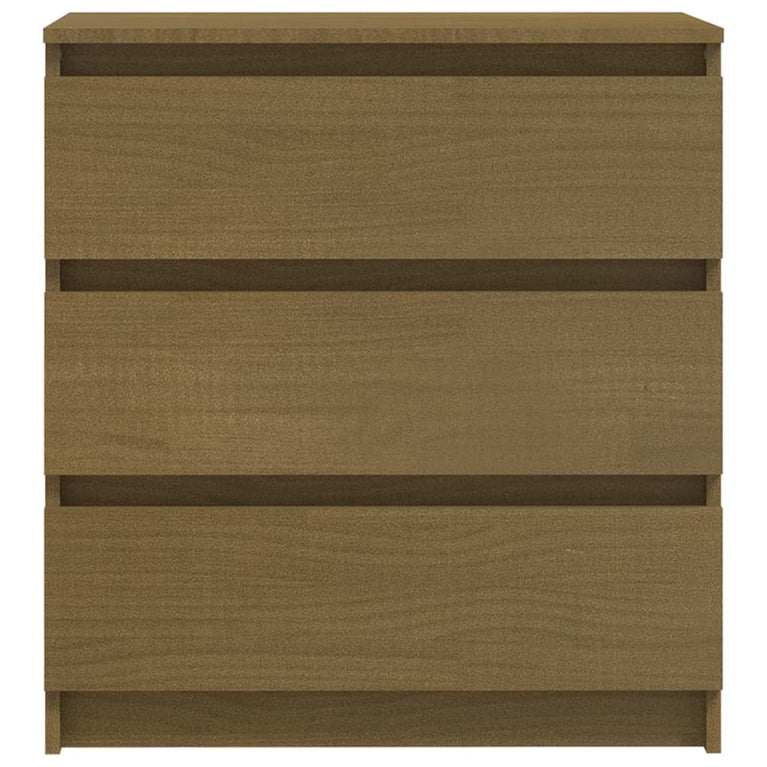 Nachtkastje 60x36x64 cm massief grenenhout honingbruin MeubelReus