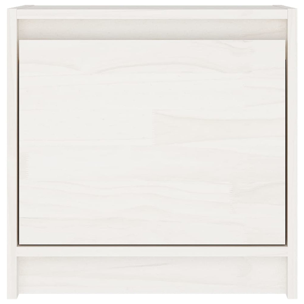Nachtkastjes 2 st 40x30,5x40 cm massief grenenhout wit MeubelReus
