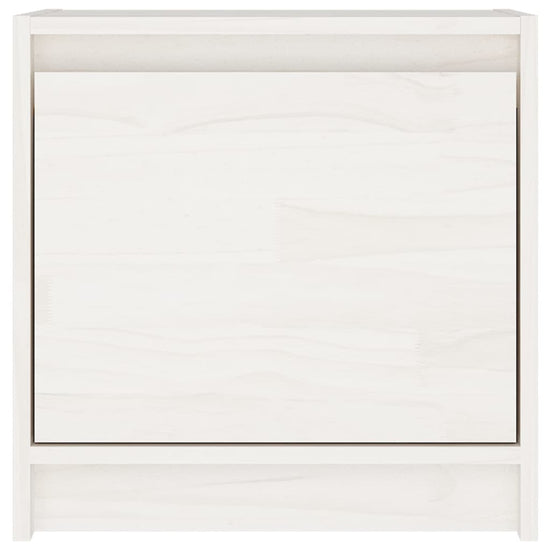 Nachtkastjes 2 st 40x30,5x40 cm massief grenenhout wit MeubelReus