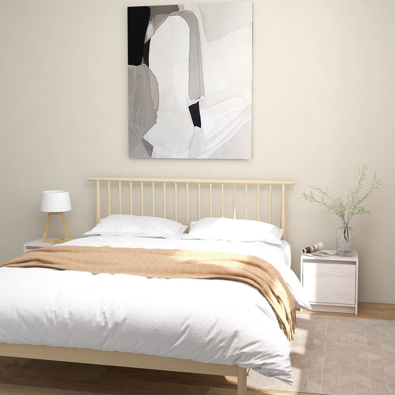 Nachtkastjes 2 st 40x30,5x40 cm massief grenenhout wit MeubelReus