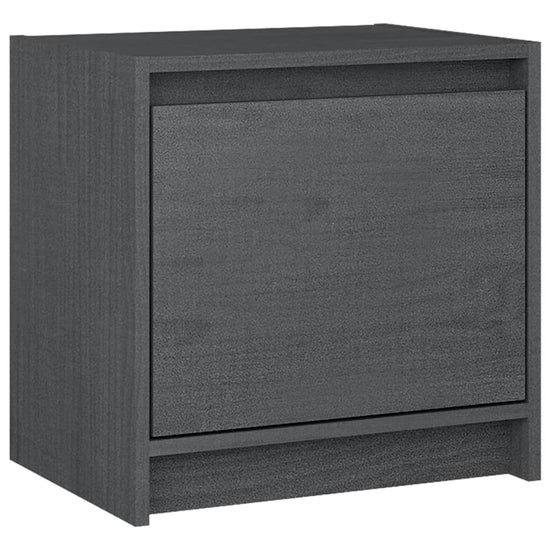 Nachtkastjes 2st 40x30,5x40 cm massief grenenhout grijs MeubelReus