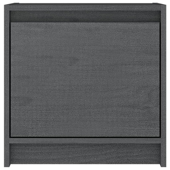 Nachtkastjes 2st 40x30,5x40 cm massief grenenhout grijs MeubelReus