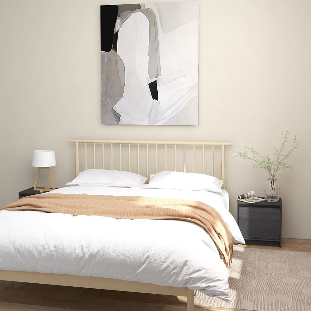 Nachtkastjes 2st 40x30,5x40 cm massief grenenhout grijs MeubelReus