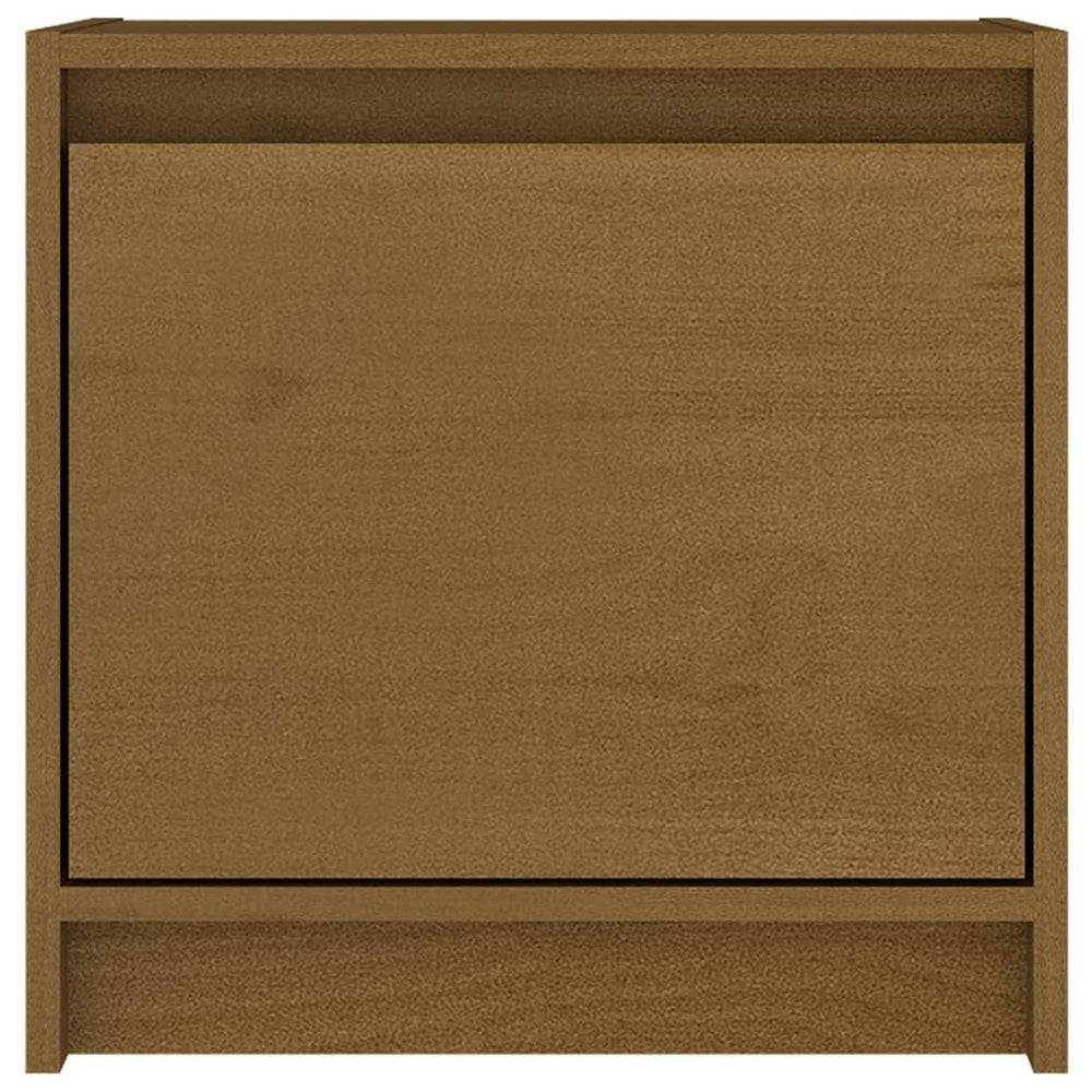 Nachtkastje 40x30,5x40 cm massief grenenhout honingbruin MeubelReus