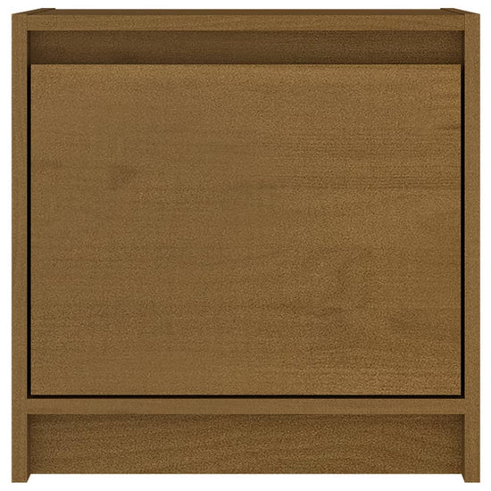 Nachtkastje 40x30,5x40 cm massief grenenhout honingbruin MeubelReus