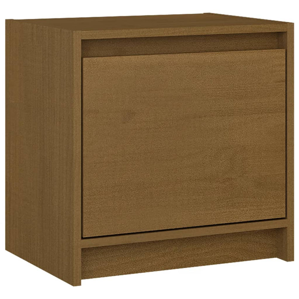 Nachtkastjes 2 st 40x30,5x40 cm massief grenenhout honingbruin MeubelReus