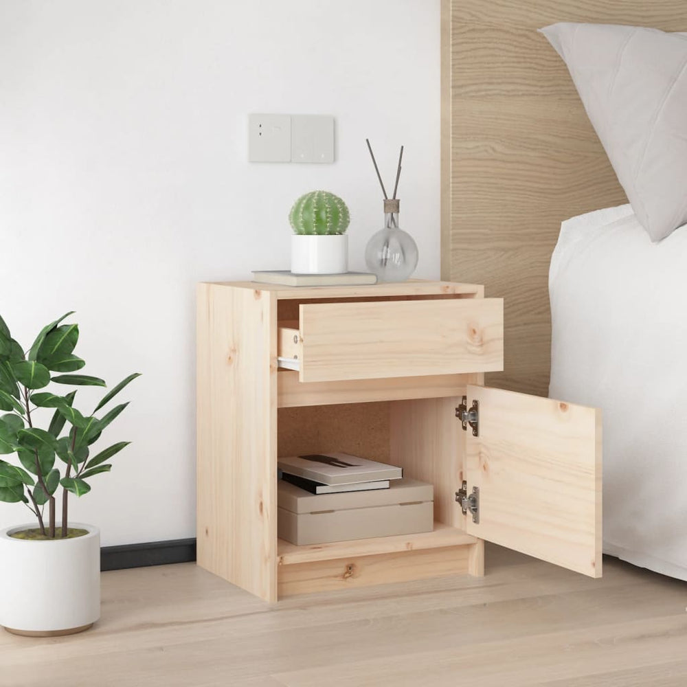 Nachtkastjes 2 st 50x34x50 cm massief grenenhout MeubelReus