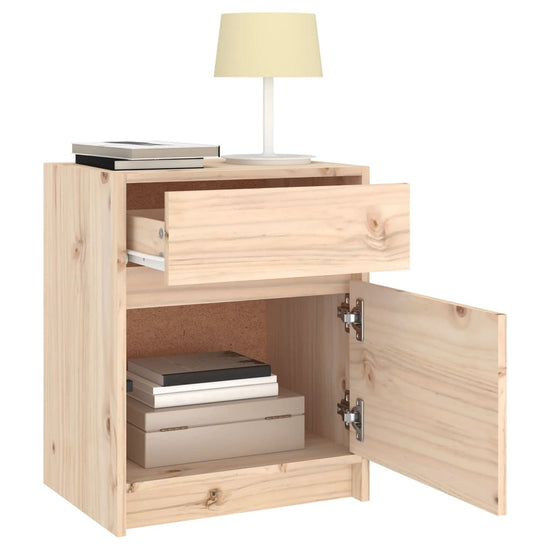 Nachtkastjes 2 st 50x34x50 cm massief grenenhout MeubelReus