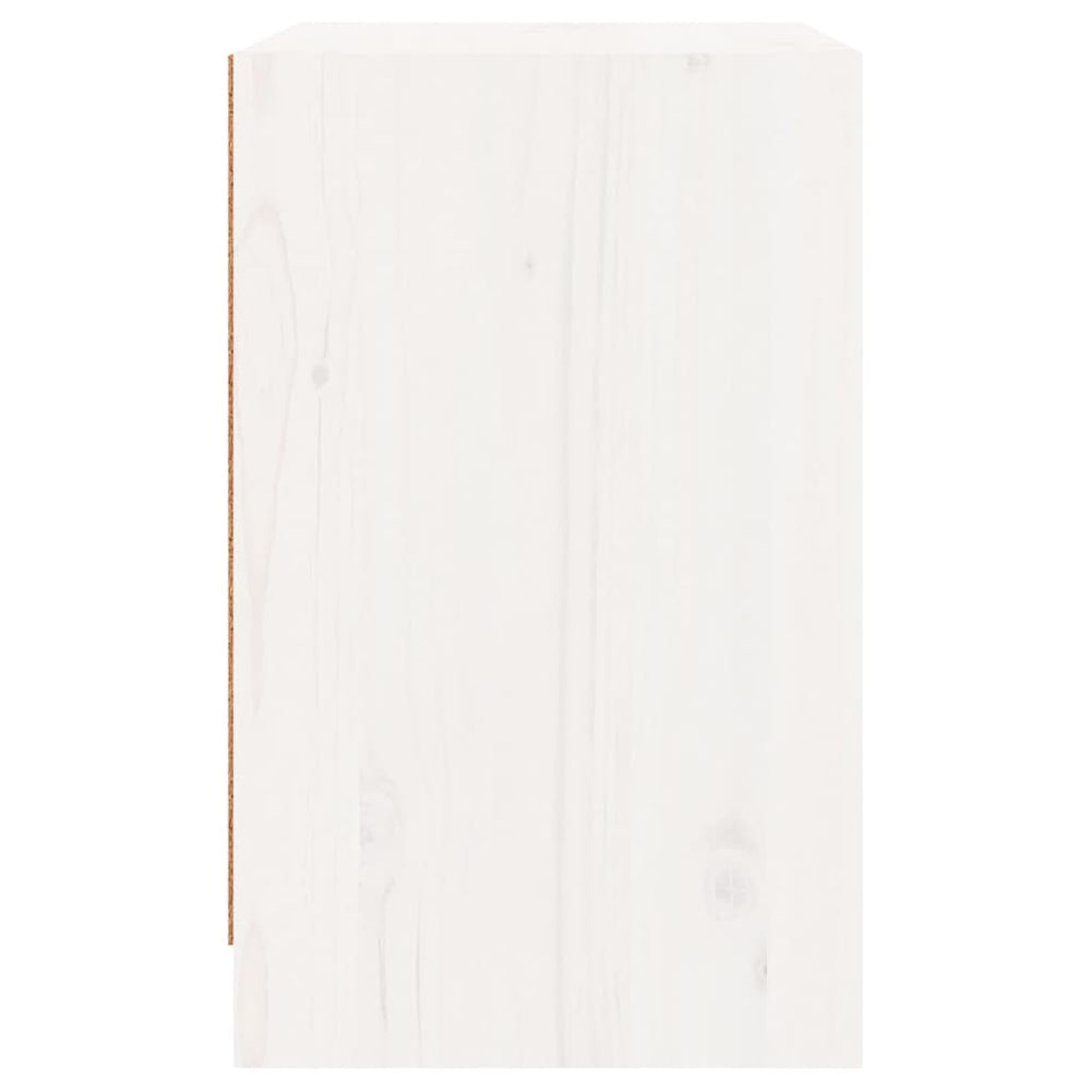 Nachtkastjes 2 st 40x31x50 cm massief grenenhout wit MeubelReus