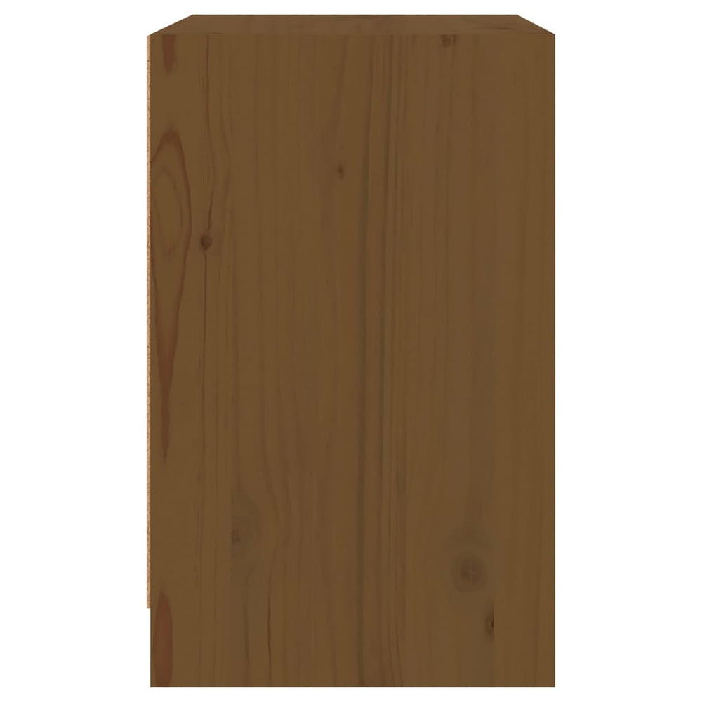 Nachtkastjes 2 st 40x31x50 cm massief grenenhout honingbruin MeubelReus