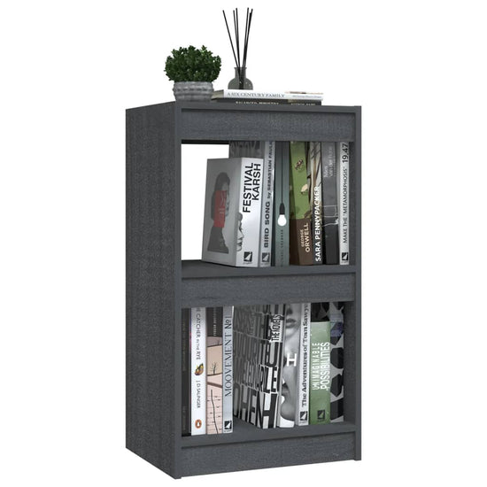 Boekenkast 40x30x71,5 cm massief grenenhout grijs MeubelReus