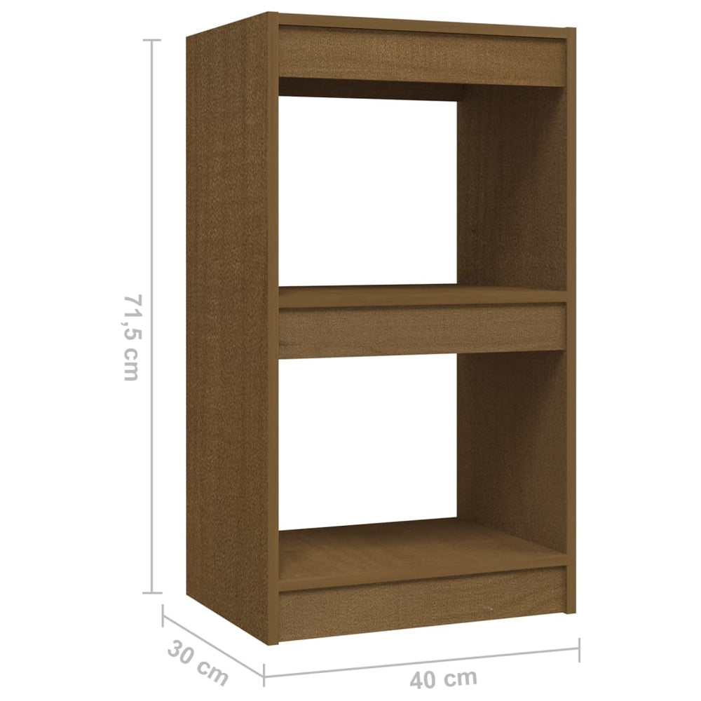 Boekenkast 40x30x71,5 cm massief grenenhout honingbruin MeubelReus