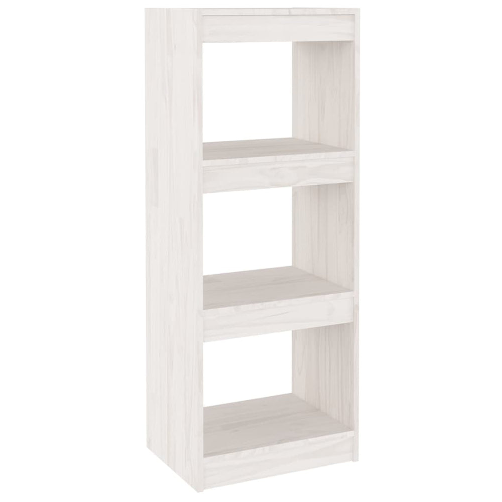 Boekenkast/kamerscherm 40x30x103,5 cm massief grenenhout wit MeubelReus