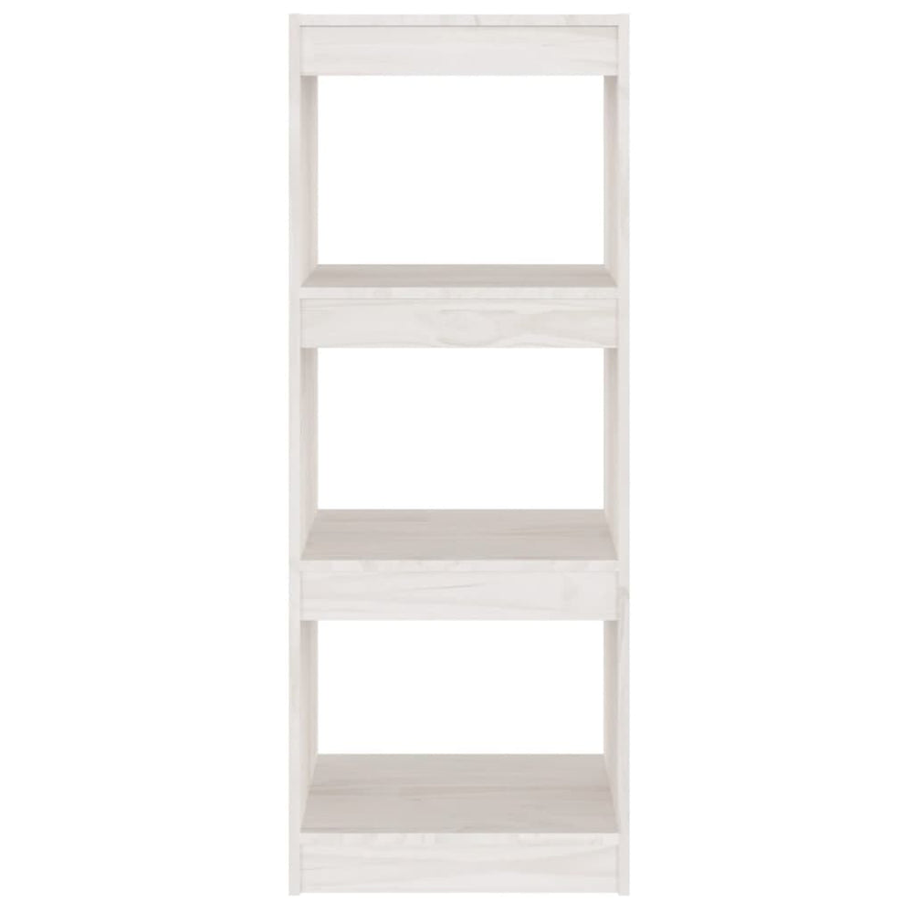 Boekenkast/kamerscherm 40x30x103,5 cm massief grenenhout wit MeubelReus