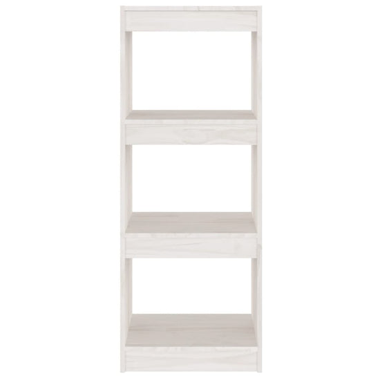 Boekenkast/kamerscherm 40x30x103,5 cm massief grenenhout wit MeubelReus