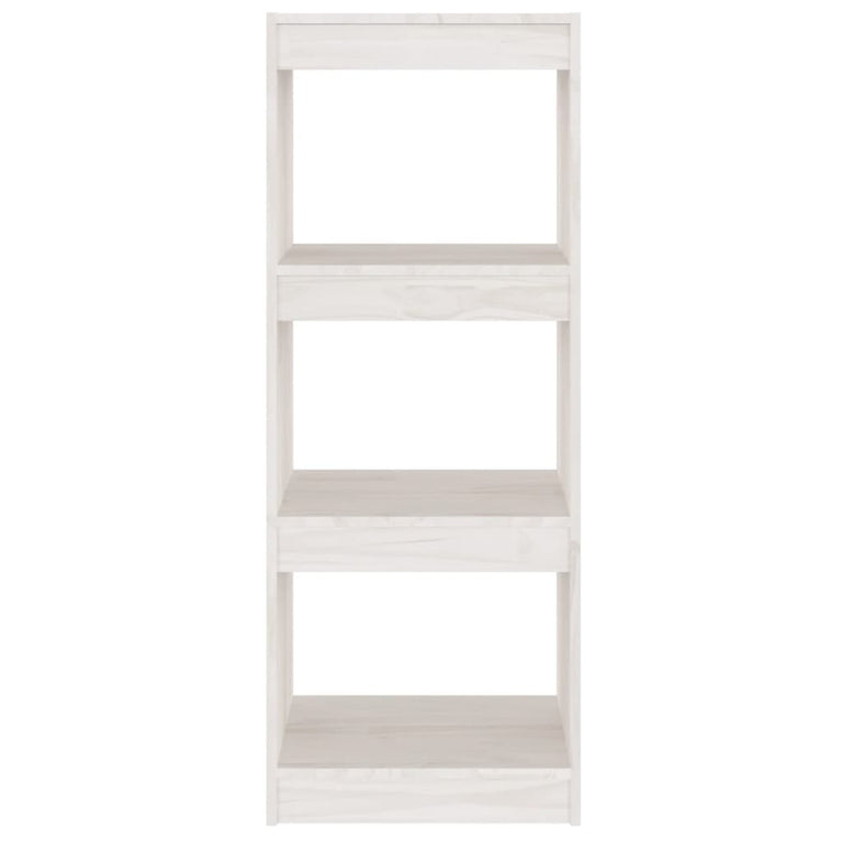 Boekenkast/kamerscherm 40x30x103,5 cm massief grenenhout wit MeubelReus