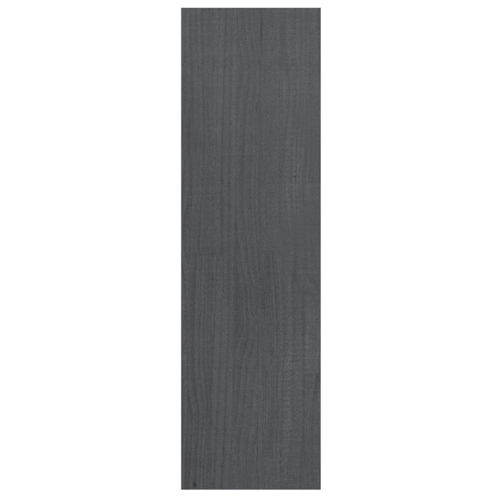 Boekenkast/kamerscherm 40x30x103,5 cm massief grenenhout grijs MeubelReus