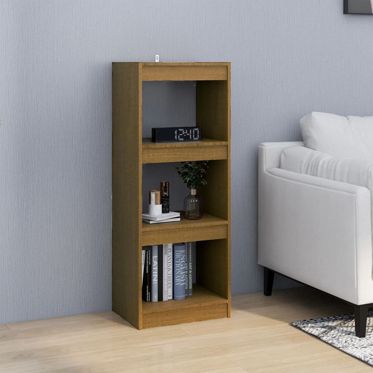 Boekenkast/kamerscherm 40x30x103,5 cm grenenhout honingbruin MeubelReus