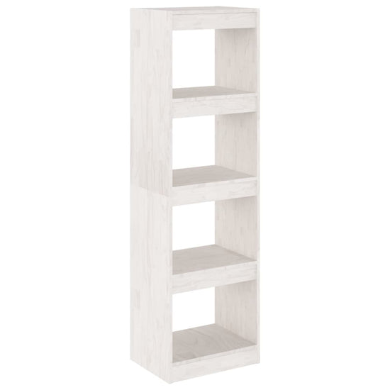 Boekenkast/kamerscherm 40x30x135,5 cm grenenhout wit MeubelReus