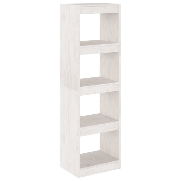 Boekenkast/kamerscherm 40x30x135,5 cm grenenhout wit MeubelReus