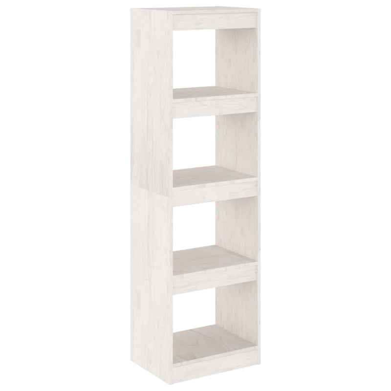 Boekenkast/kamerscherm 40x30x135,5 cm grenenhout wit MeubelReus