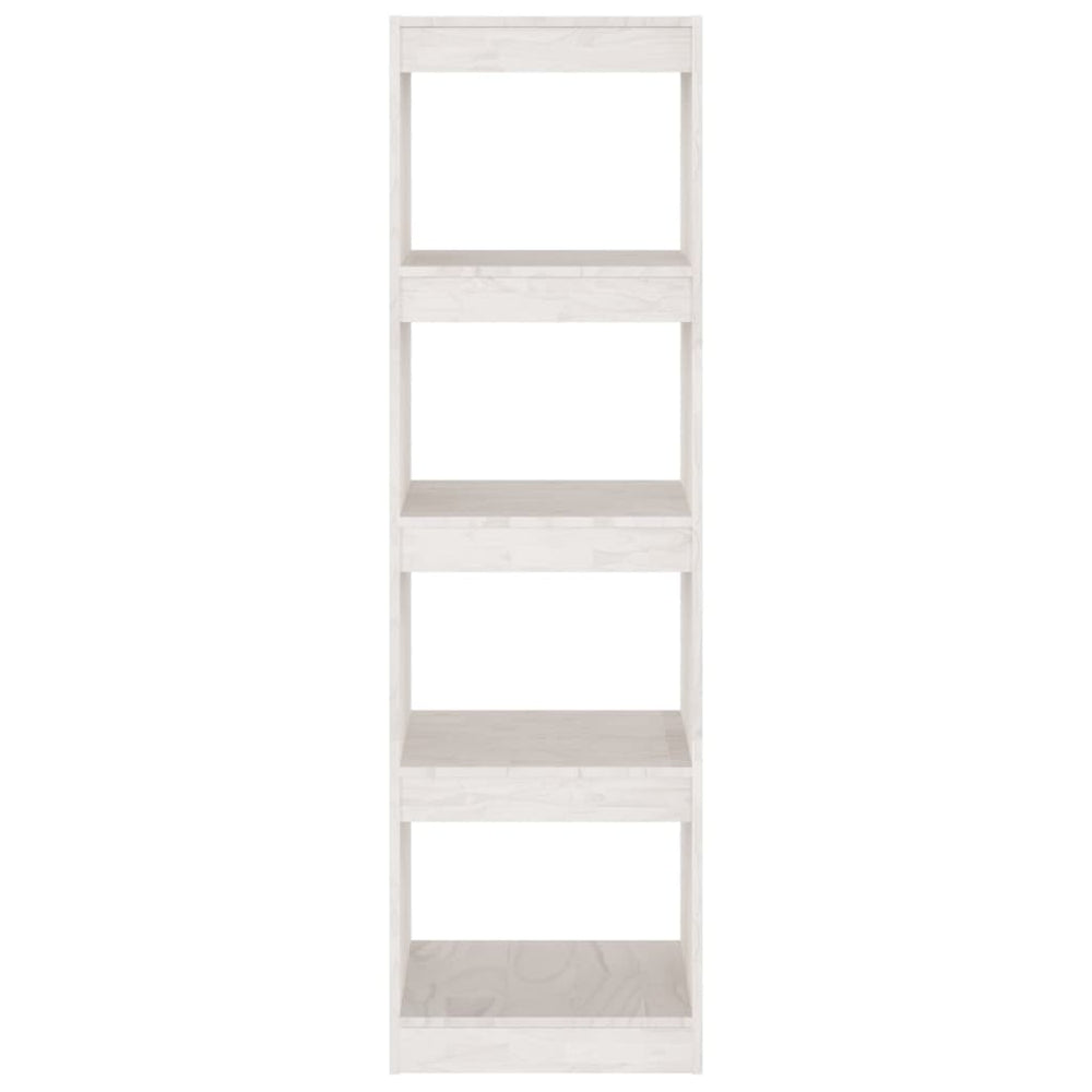 Boekenkast/kamerscherm 40x30x135,5 cm grenenhout wit MeubelReus
