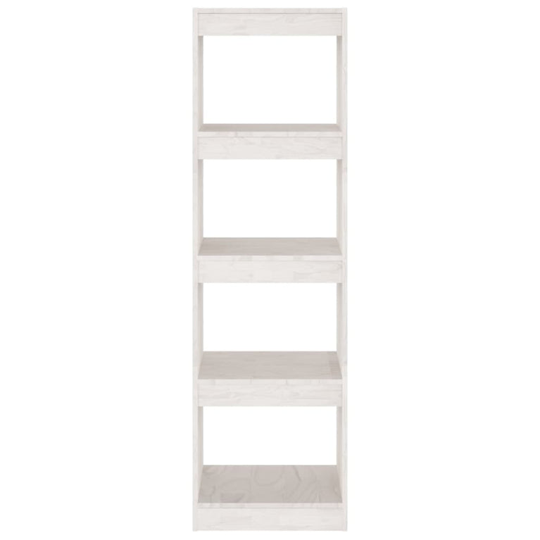 Boekenkast/kamerscherm 40x30x135,5 cm grenenhout wit MeubelReus