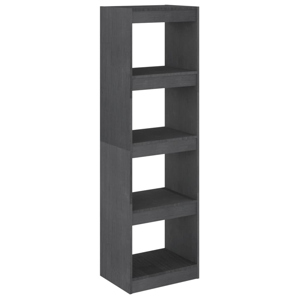Boekenkast/kamerscherm 40x30x135,5 cm grenenhout grijs MeubelReus