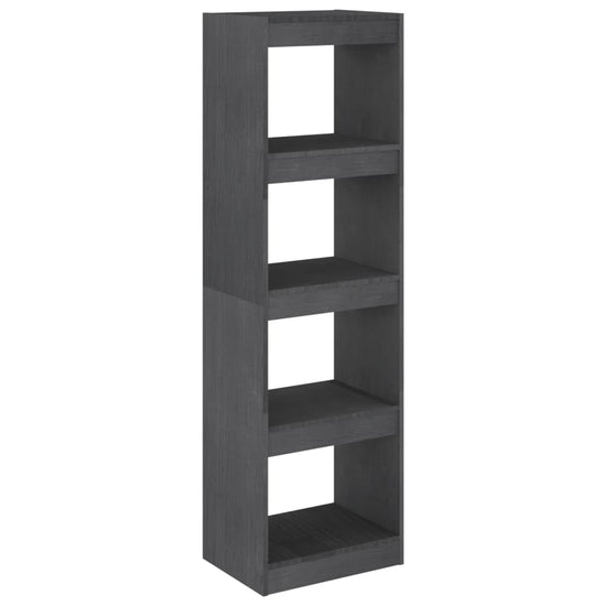 Boekenkast/kamerscherm 40x30x135,5 cm grenenhout grijs MeubelReus