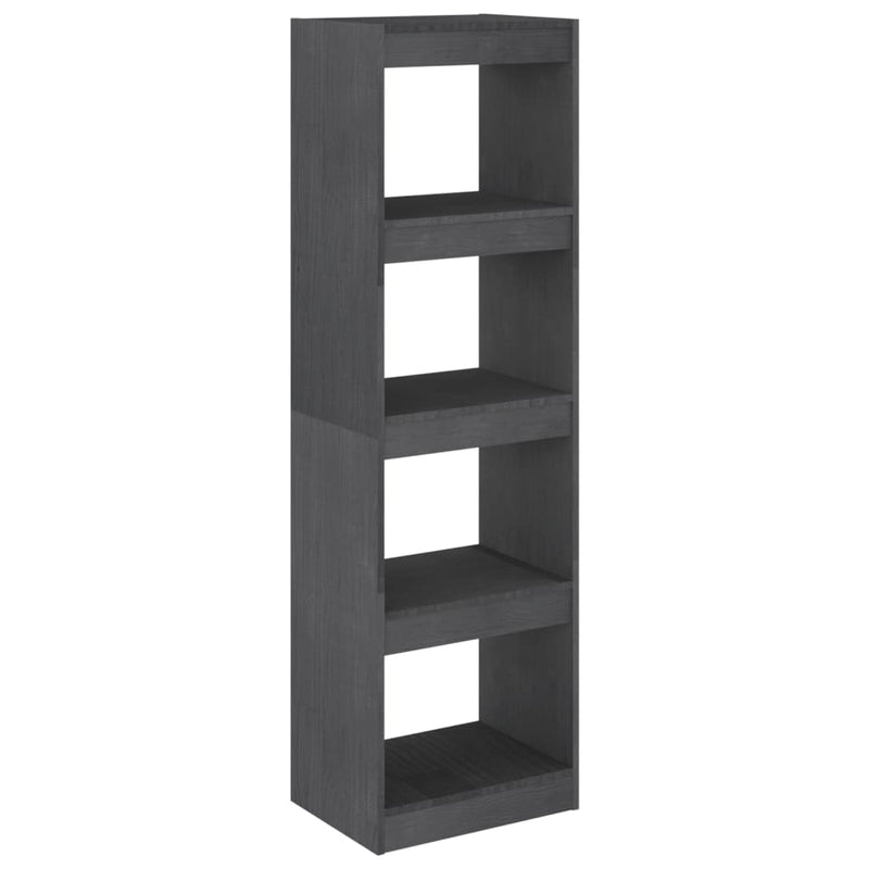 Boekenkast/kamerscherm 40x30x135,5 cm grenenhout grijs MeubelReus