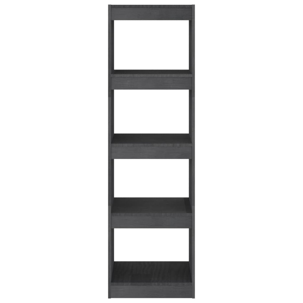 Boekenkast/kamerscherm 40x30x135,5 cm grenenhout grijs MeubelReus