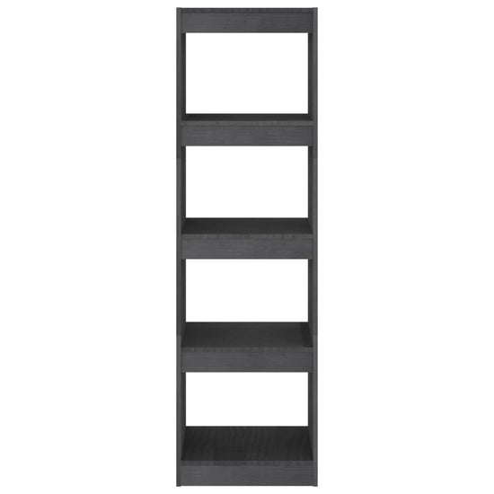 Boekenkast/kamerscherm 40x30x135,5 cm grenenhout grijs MeubelReus