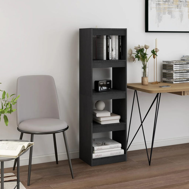 Boekenkast/kamerscherm 40x30x135,5 cm grenenhout grijs MeubelReus