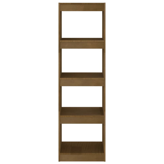 Boekenkast/kamerscherm 40x30x135,5 cm grenenhout honingbruin MeubelReus