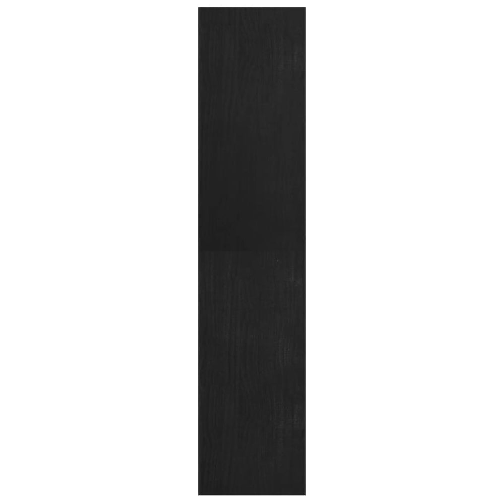Boekenkast/kamerscherm 40x30x135,5 cm grenenhout zwart MeubelReus