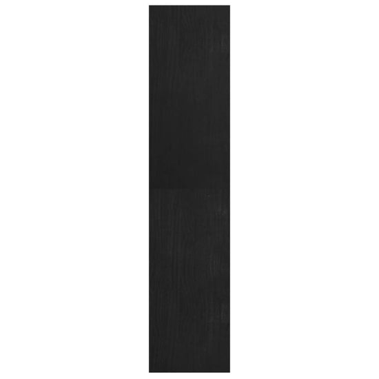 Boekenkast/kamerscherm 40x30x135,5 cm grenenhout zwart MeubelReus