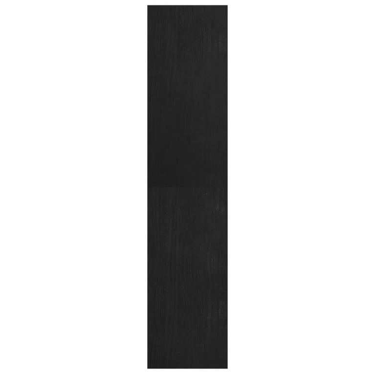 Boekenkast/kamerscherm 40x30x135,5 cm grenenhout zwart MeubelReus