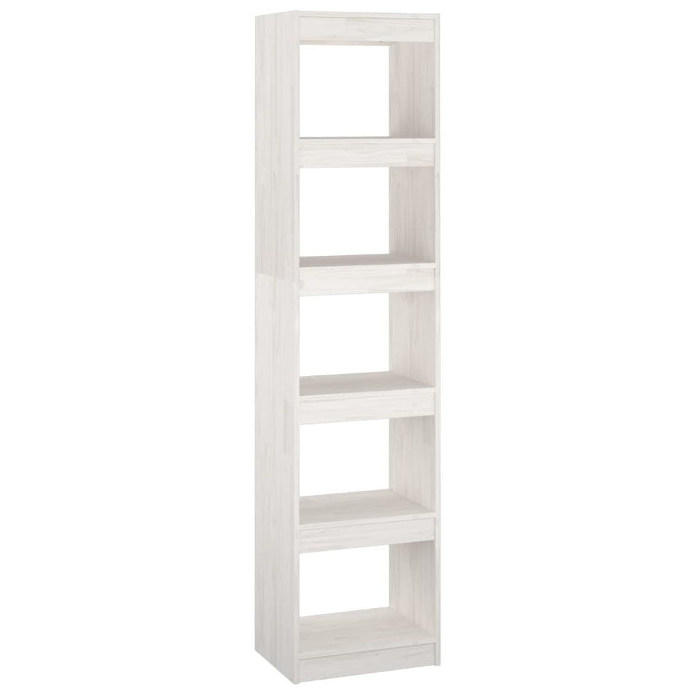 Boekenkast/kamerscherm 40x30x167,5 cm massief grenenhout wit MeubelReus